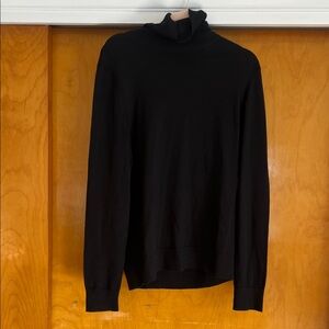 Express Men's Merino Wool Blend Black Turtleneck Sweater